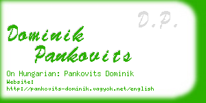 dominik pankovits business card